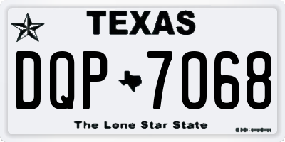 TX license plate DQP7068
