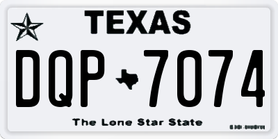 TX license plate DQP7074