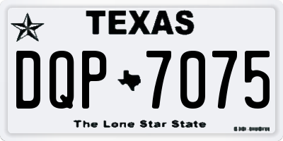 TX license plate DQP7075