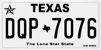 TX license plate DQP7076