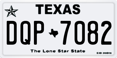 TX license plate DQP7082