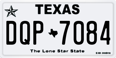 TX license plate DQP7084