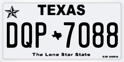 TX license plate DQP7088