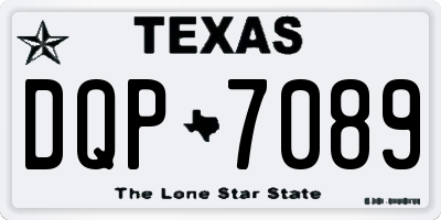 TX license plate DQP7089
