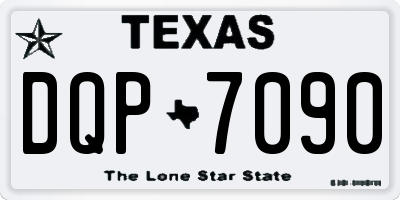 TX license plate DQP7090