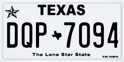 TX license plate DQP7094
