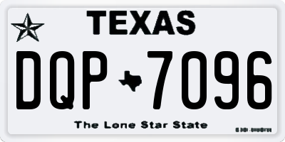 TX license plate DQP7096