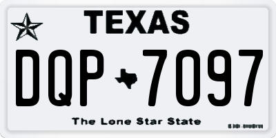TX license plate DQP7097