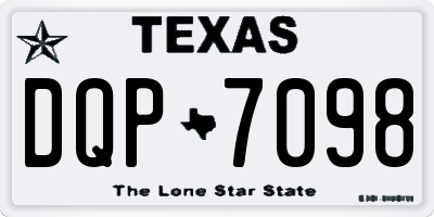 TX license plate DQP7098