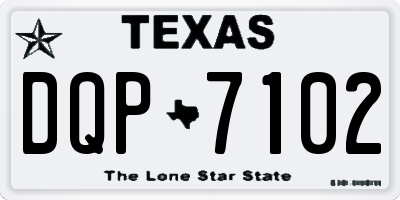 TX license plate DQP7102