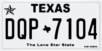 TX license plate DQP7104