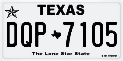 TX license plate DQP7105