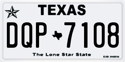 TX license plate DQP7108