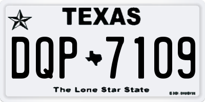 TX license plate DQP7109