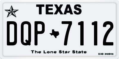 TX license plate DQP7112