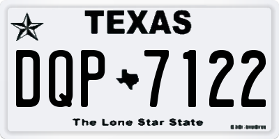 TX license plate DQP7122