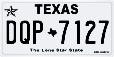 TX license plate DQP7127