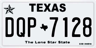 TX license plate DQP7128