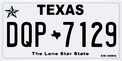 TX license plate DQP7129