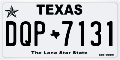 TX license plate DQP7131