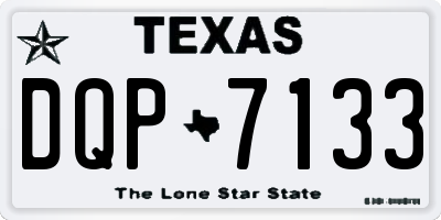 TX license plate DQP7133