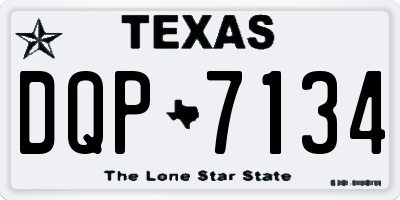 TX license plate DQP7134