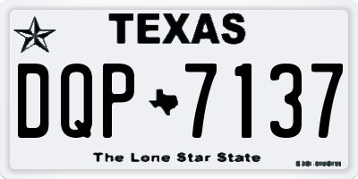 TX license plate DQP7137