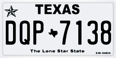 TX license plate DQP7138