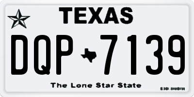 TX license plate DQP7139