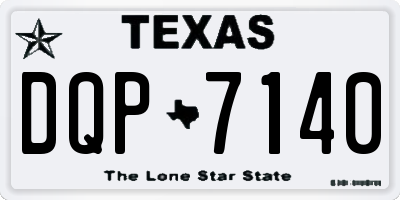 TX license plate DQP7140