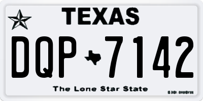 TX license plate DQP7142