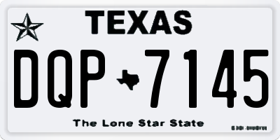 TX license plate DQP7145