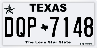 TX license plate DQP7148