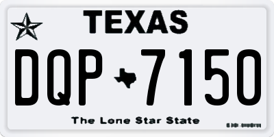 TX license plate DQP7150