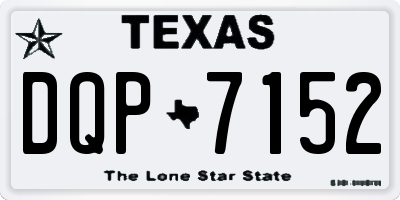 TX license plate DQP7152