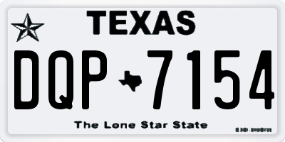 TX license plate DQP7154