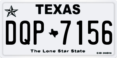 TX license plate DQP7156