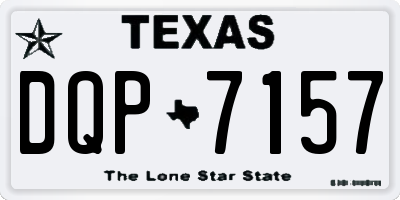 TX license plate DQP7157