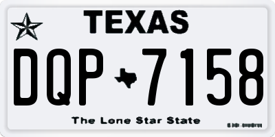 TX license plate DQP7158