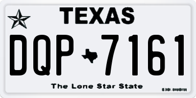 TX license plate DQP7161