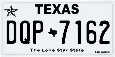 TX license plate DQP7162