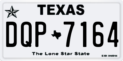 TX license plate DQP7164