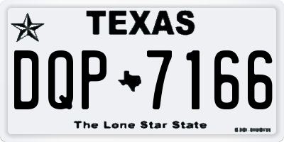 TX license plate DQP7166