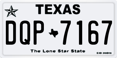 TX license plate DQP7167