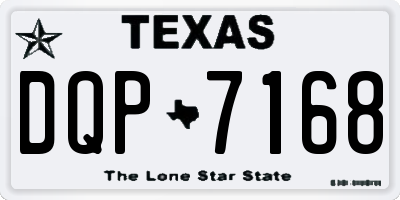 TX license plate DQP7168