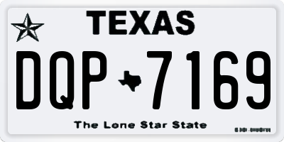 TX license plate DQP7169