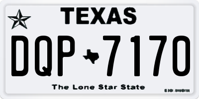 TX license plate DQP7170