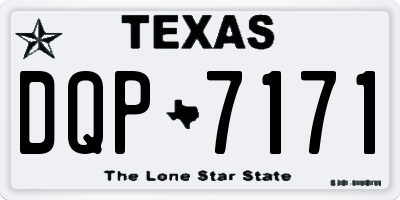 TX license plate DQP7171