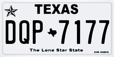 TX license plate DQP7177