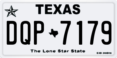 TX license plate DQP7179